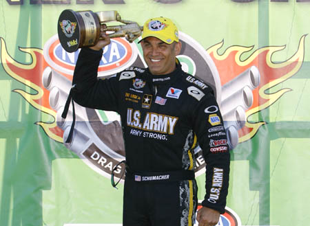 INDY - Top Fuel Standout Tony Schumacher Eyes Record-Breaking 10th Victory