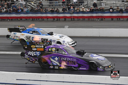 Beckman Wins Season-Opener at Home Track; Occupies Funny Car Points Lead